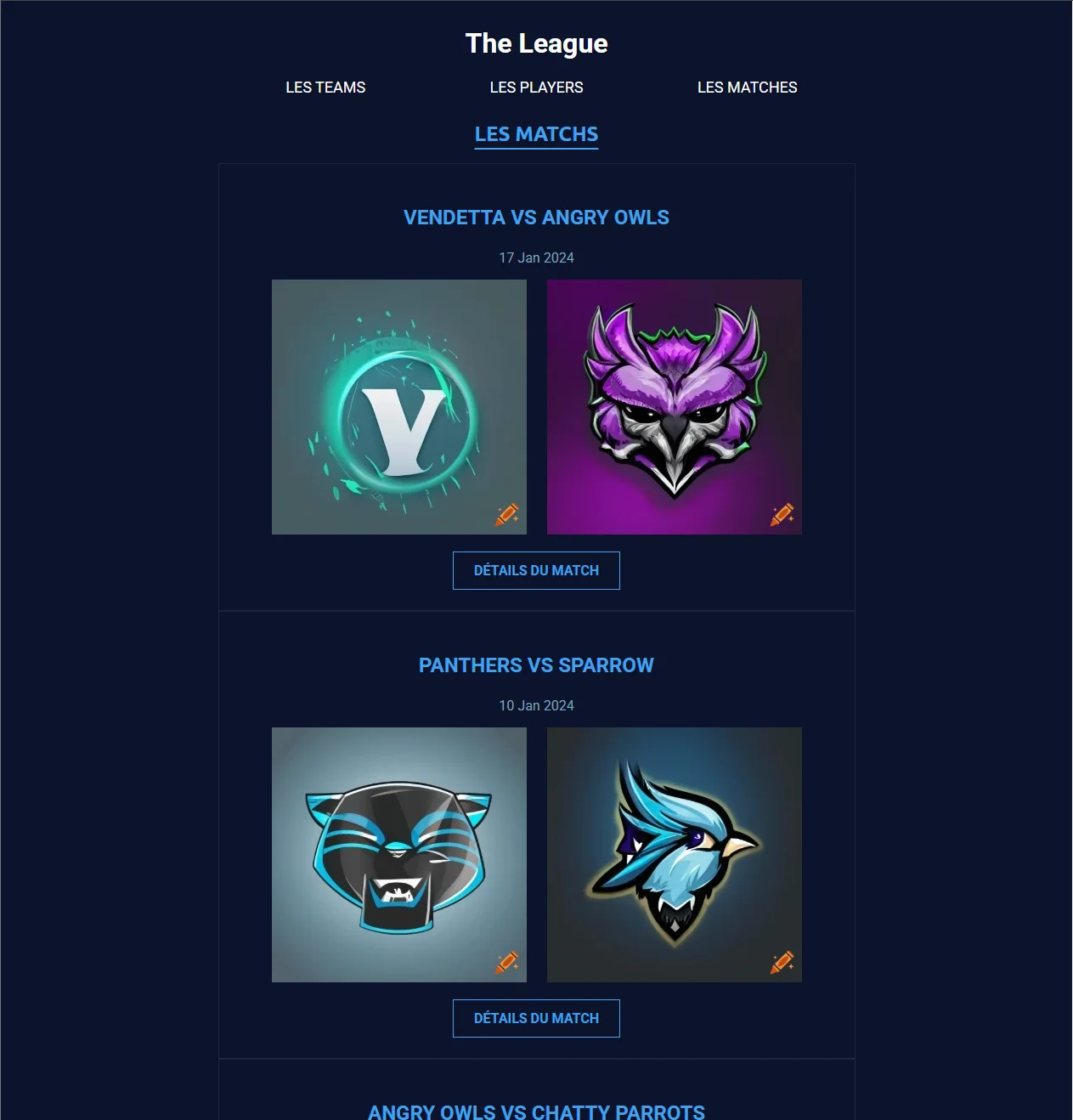 League — vue 6